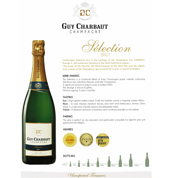 Guy Charbaut Selection brut Champagne technical sheet